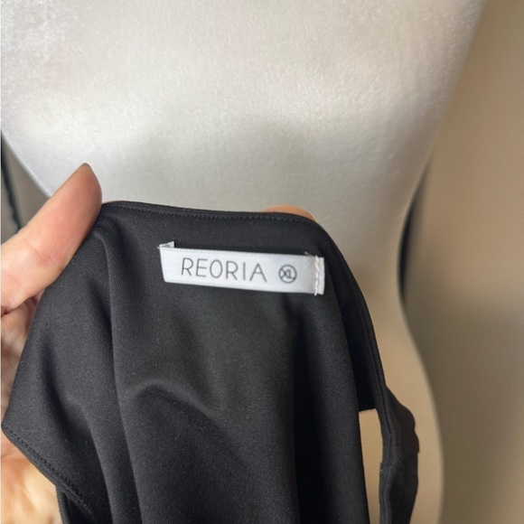 ReoRia High Neck Racerback Sleeveless Bodysuit Tank Top Black Size XL - Picture 4 of 9